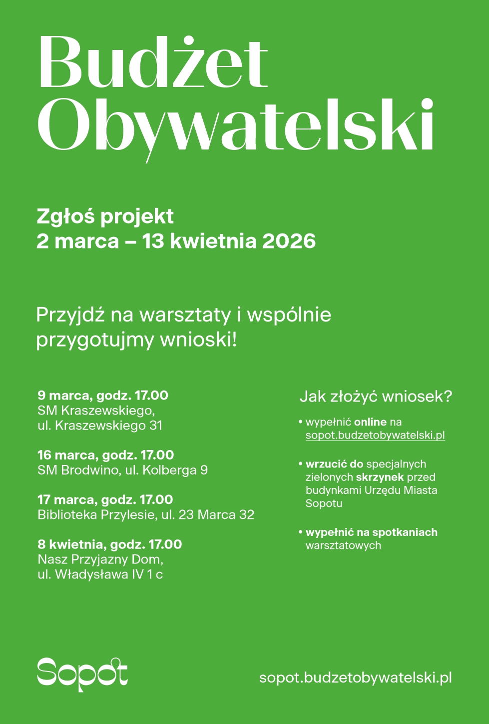 aktualność: Budżet Obywatelski 2026