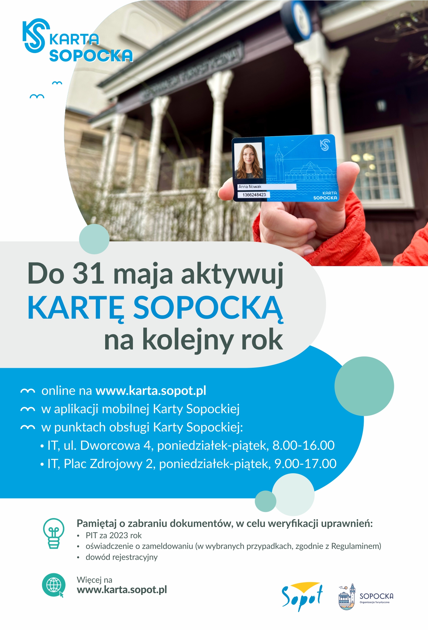 aktualność: Przedłuż ważność Karty Sopockiej samodzielnie w Aplikacji mobilnej, bądź na stronie karta.sopot.pl